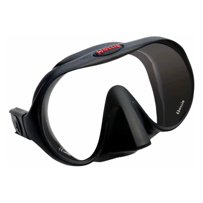 Masque de plongée Hollis M1 noir - Frameless, vision large et faible volume