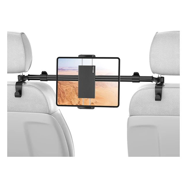 Supporto Tablet Auto Tryone con Asta Telescopica - Compatibile con iPad, Galaxy, Smartphone - Stabile e Facile da Montare