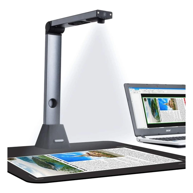 Scanner de documents portable Bamboosang X3 - Haute définition, taille de capture A3, OCR multilingue, SDK et Twain, logiciel puissant