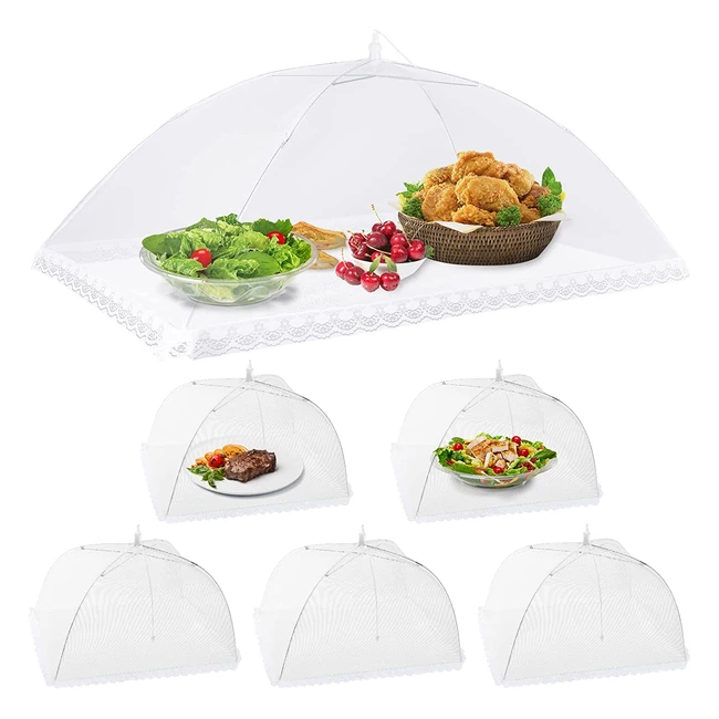 Large Mesh Food Cover Set - Protect Your Food from Bugs  Flies