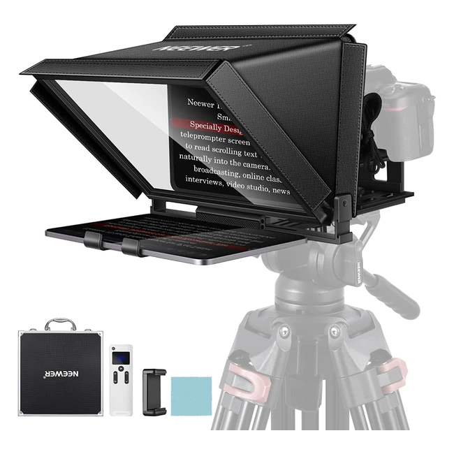 Neewer X12 Aluminum Alloy Teleprompter for DSLR Camera  Smart Devices