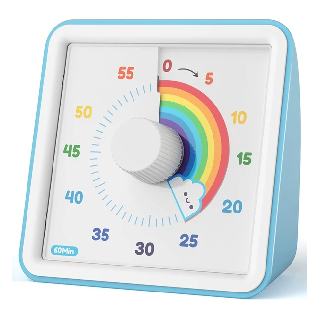 Temporizador visual arcoiris de 60 minutos para cocina y niños - Liorque