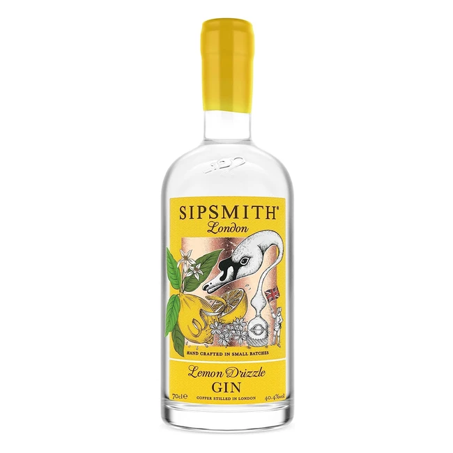 Sipsmith Lemon Drizzle Gin - Frische Zitrusnoten und feiner Wacholdergeschmack - 700ml Einzelflasche - Art.-Nr. 404