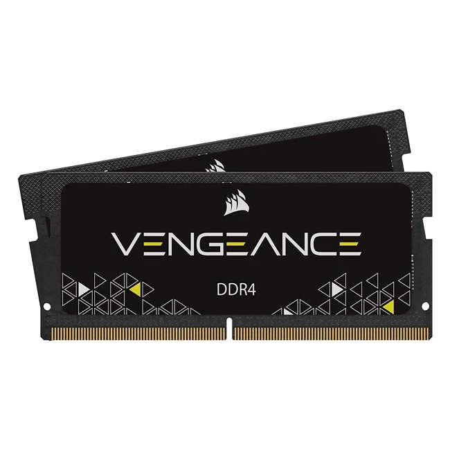 Memoria Corsair Vengeance SODIMM DDR4 16GB (2x8GB) 3200MHz CL22 para portátiles con procesadores Intel Core i5 e i7 de 6ta generación - Negro