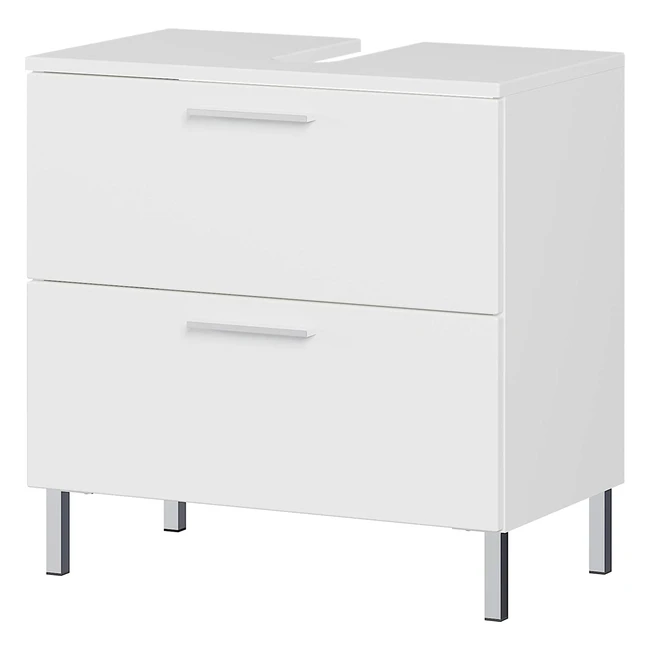 Germania GWARVADA Floor Cabinet - White, 2 Drawers, 60x61x35cm