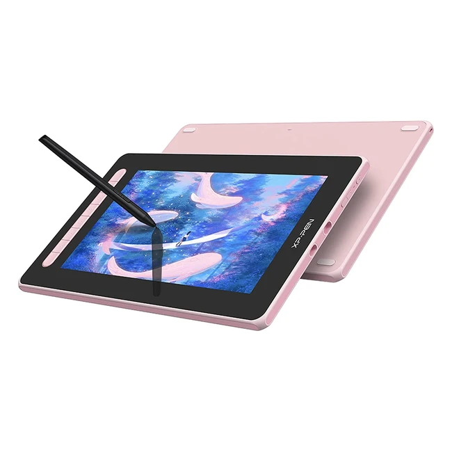 XP-PEN Artist 12 2nd Gen Drawing Tablet with Screen | Full-Laminated Display | X3 Elite Stylus | Windows, Mac OS, Android, Chrome OS, Linux | Pink