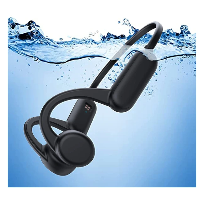 Pinetree Bone Conduction Headphones - IPX8 Waterproof Built-in 8G Memory Open 