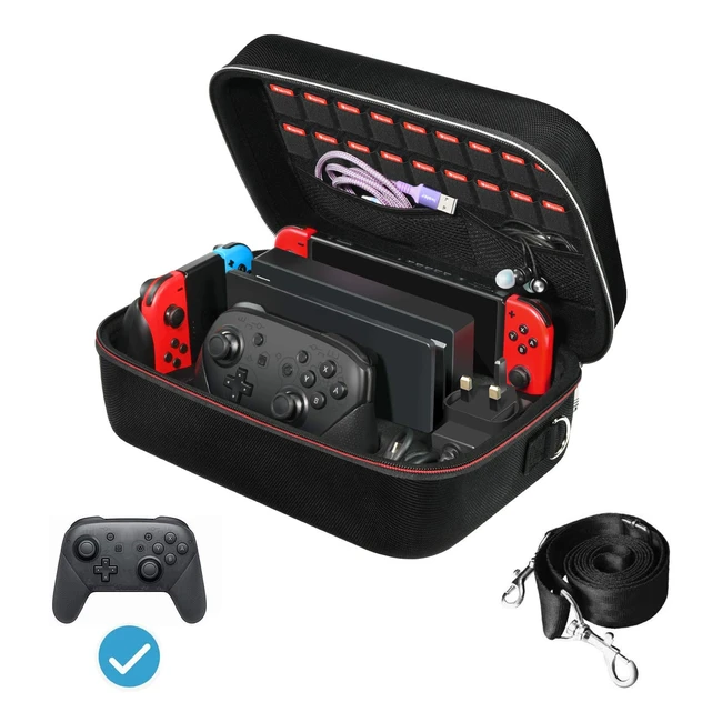iVoler Nintendo Switch Deluxe Hard Carrying Case - Schtzende Tasche fr Konso