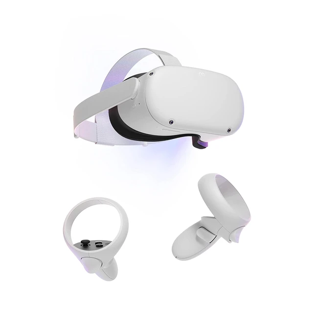 Meta Quest 2 VR-Brille 128GB - Ultraschneller Prozessor, hochauflösendes Display, 3D-Audio, Handtracking, Haptik