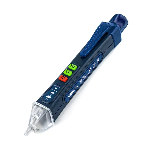 Venlab VD200 Voltage Tester - Noncontact Dual Range Electric Tester with NCV, Flashlight, and Buzzer Alarm