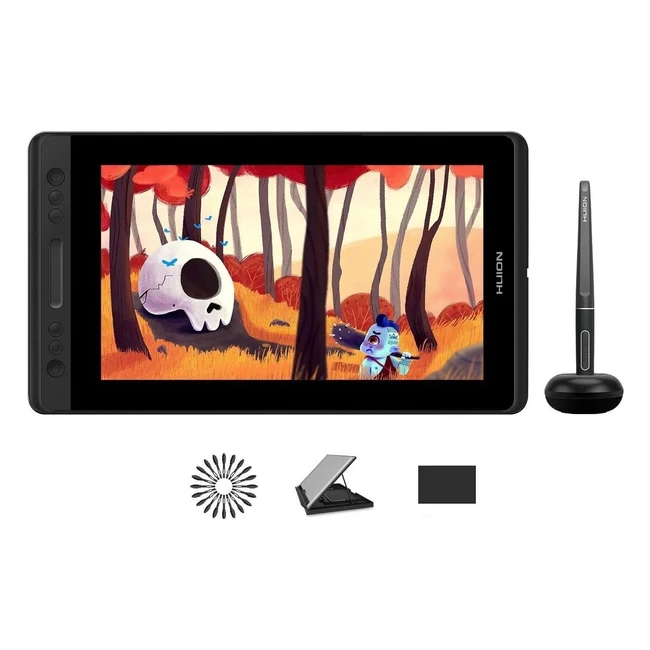 Huion Kamvas Pro 13 Graphic Tablet with Screen - Full Laminated, Adjustable Stand, Battery-Free Stylus