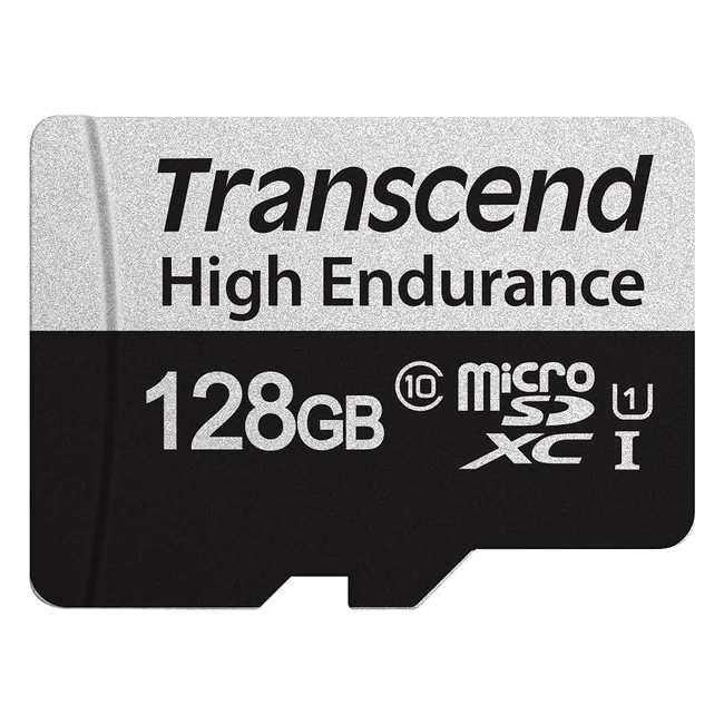 Tarjeta de Memoria Transcend 128GB MicroSDXC Clase 10 UHS-I - Negro/Gris
