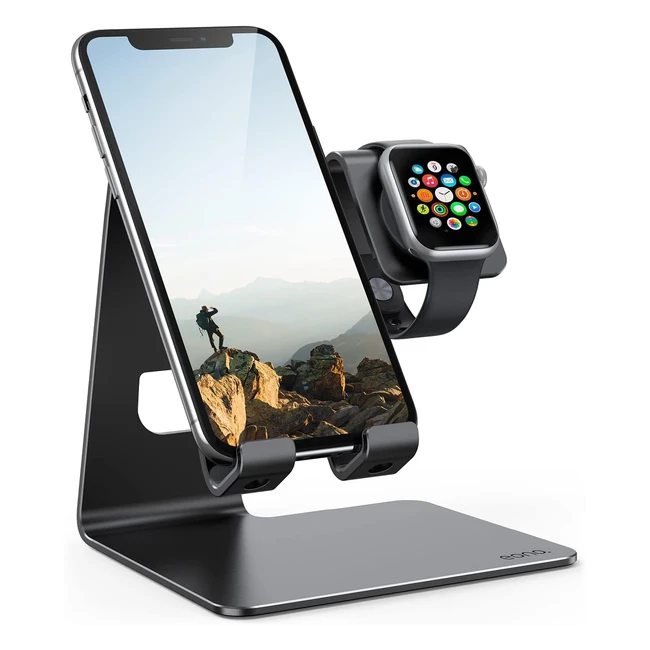 Dock Apple Watch e Supporto Smartphone Eono 2 in 1 - Compatibile con iPhone Samsung LG - Serie 7654321SE