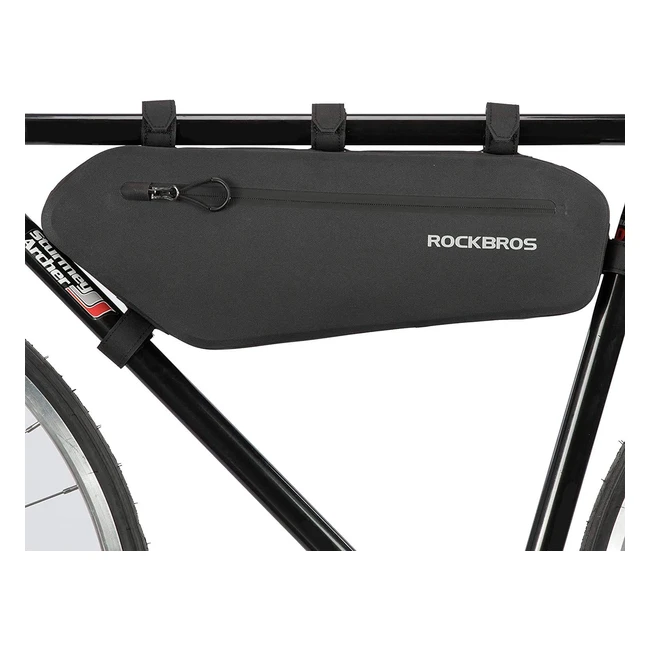 RockBros Waterproof Bike Frame Bag - Large Capacity  Reflective - MTB  Road Bi