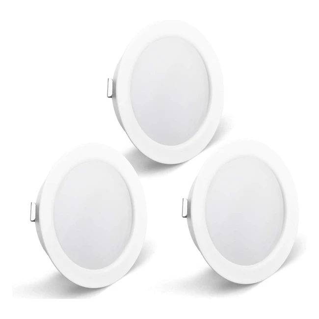 Set de 3 luminaires LED pour meuble - Design ultra plat - Blanc chaud 3000K - Facile à installer