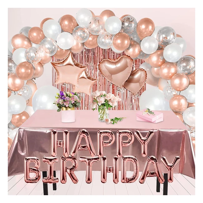 133pcs Rose Gold Balloon Arch Kit - Perfect for Weddings and Birthdays