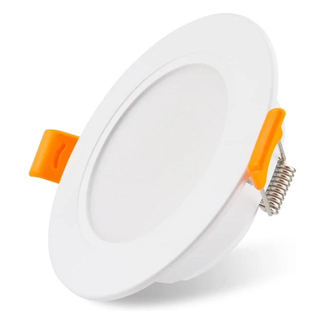 DA Light LED Einbaustrahler 230V flach 5W - IP54 für Bad Küche Wohnzimmer Schlafzimmer - 3000K 4000K 6000K