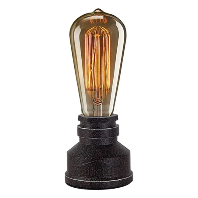 Lampe de bureau industrielle en mtal style steampunk rtro avec interrupteu