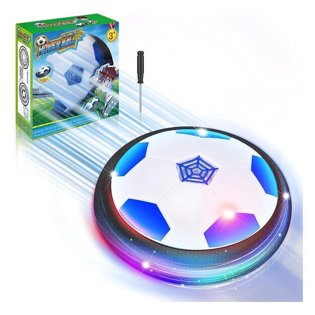 Balón de fútbol flotante con luces LED - World Cup 2022 - Juguetes deportivos para interiores - Regalo para niños y niñas