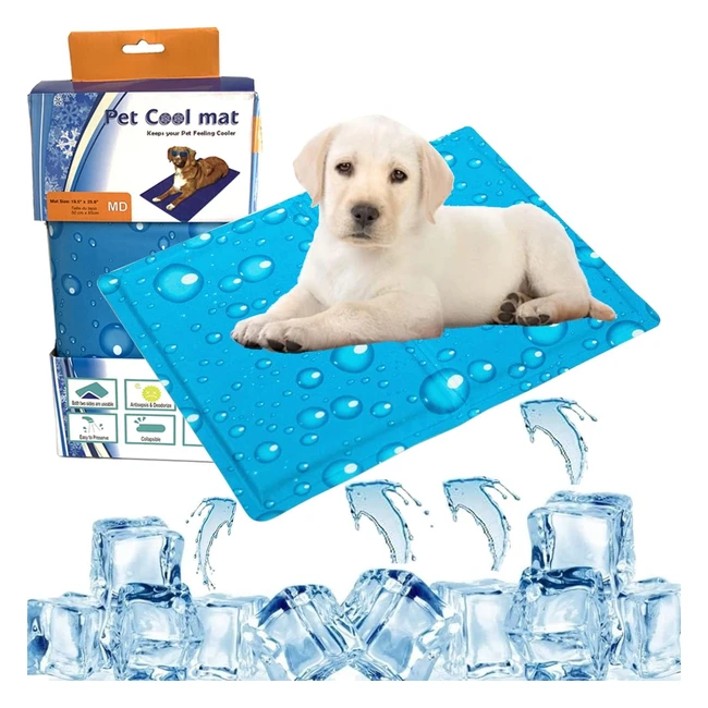 Tappetino refrigerante per cani - Cuscinetto in gel di seta non tossici per mant