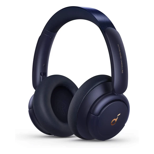 Soundcore by Anker Life Q30 Bluetooth Kopfhörer mit Hybrid Active Geräuschisolierung, Hi-Res Sound EQ in App, 40h Akku und Verbindung von 2 Geräten - Blau