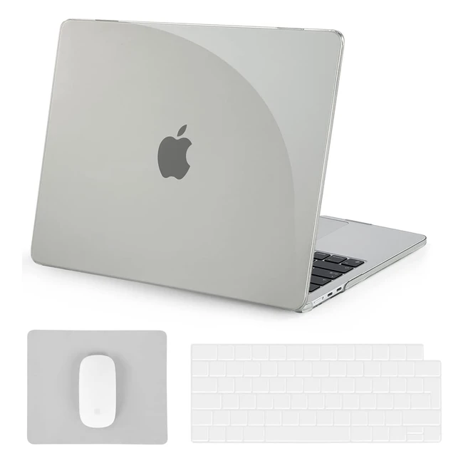 Coque rigide transparente pour MacBook Air M2 13,6 pouces - Blueswan
