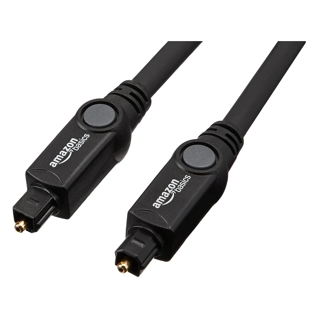 Amazon Basics Toslink Digital Optical Audio Kabel 18m - Hochwertige Audio-Kompon