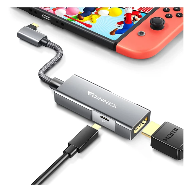 Adaptador USB C a HDMI 4K, compatible con Samsung Dex S10/S9/S8 Plus, Note 10/9/8, MacBook Pro 2018 y más