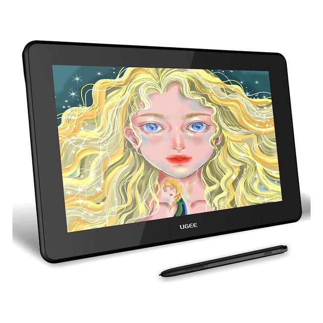 UGEE 154 Inch Drawing Tablet with Screen - Full Laminated Graphics Monitor, 8192 Levels Battery-Free Stylus, Android/Windows/Mac/Chrome OS Support