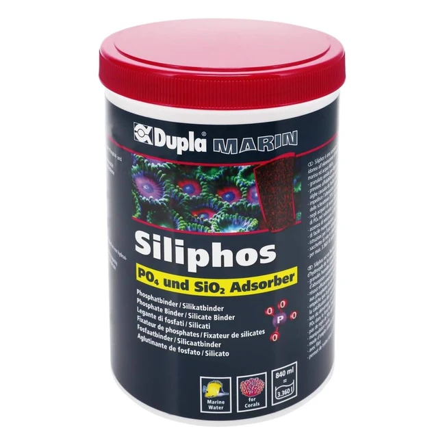 dupla marin 81381 siliphos - effektiver Phosphat- und Silikatentferner für Süß- und Meerwasseraquarien (840 ml)
