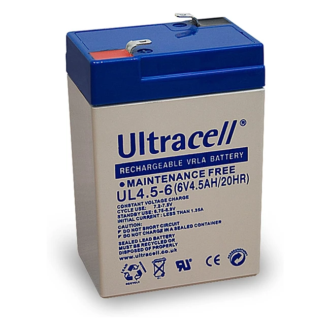 Batterie 6V 45Ah Ultracell Anatec - Secours Faible Décharge 4Ah