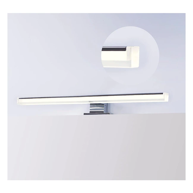 Aplique Espejo Bao LED 40cm Dilumen - Luz Brillante 1100lm - Estilo Moderno Bl