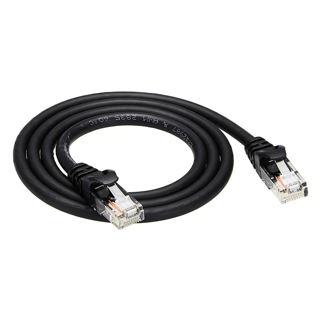 Amazon Basics Cat6 Ethernet Kabel, kink-resistent, 91 cm, 5er-Pack, schwarz - High-Speed-Verbindung für Computer, Drucker, Router und mehr