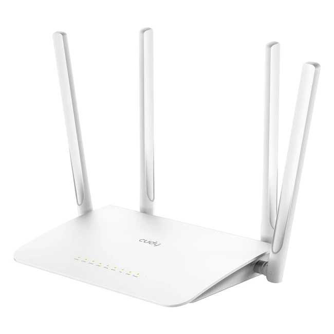Router WiFi Gigabit Cudy WR1300 AC1200 Dual Band, 4 Antenne Esterne, 5 Porte Gigabit, Access Point, MU-MIMO, OpenWrt, VPN