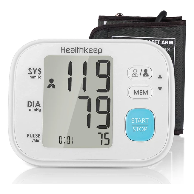 Smart Blood Pressure Monitor - Accurate Reading Large LCD Display Portable Des