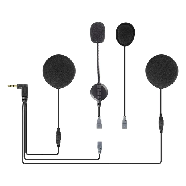 Cuffie Interfono Bluetooth Ejeas Q7 Originali - Accessori Moto - Qualità Audio Elevata