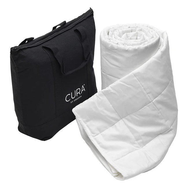 Cura Pearl Classic Gewichtsdecke 135x200 9kg - Antistress Therapie Decke aus 100% Baumwolle für tiefen Schlaf und Erholung