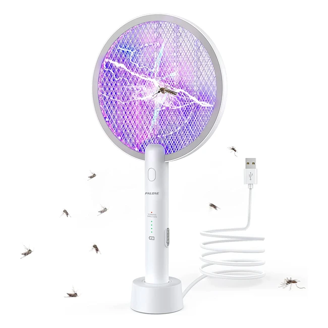 Palone Elektrischer Fliegenklatsche 2023 - Insektenvernichter 3000 V - UV-Mcke
