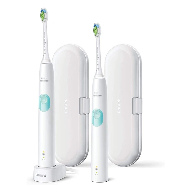 Philips Sonicare ProtectiveClean 4300 Elektrische Schallzahnbürste HX680735 - Natürlich weiße Zähne und sanfte Reinigung