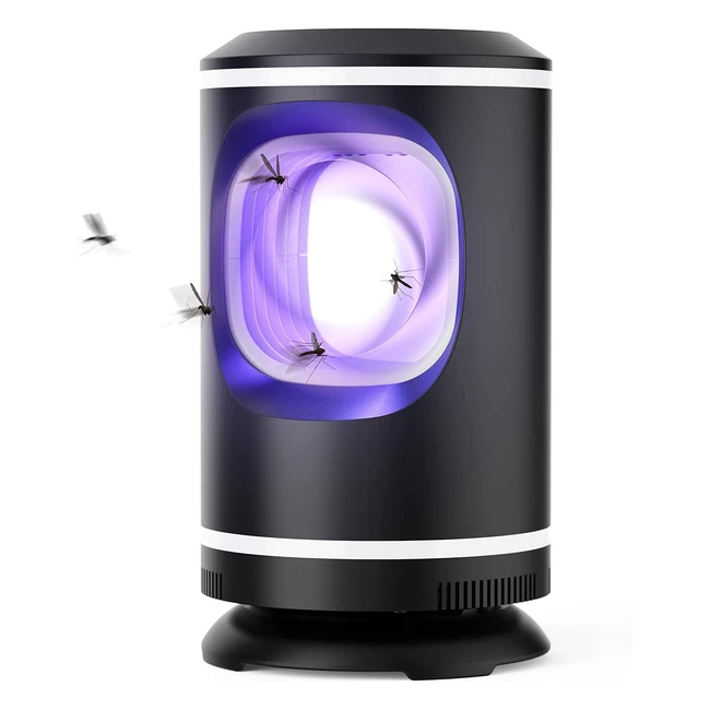 Lámpara antimosquitos LED eléctrica, trampa para mosquitos, adecuada para cocina, sala de estar, dormitorio y jardín - Negro