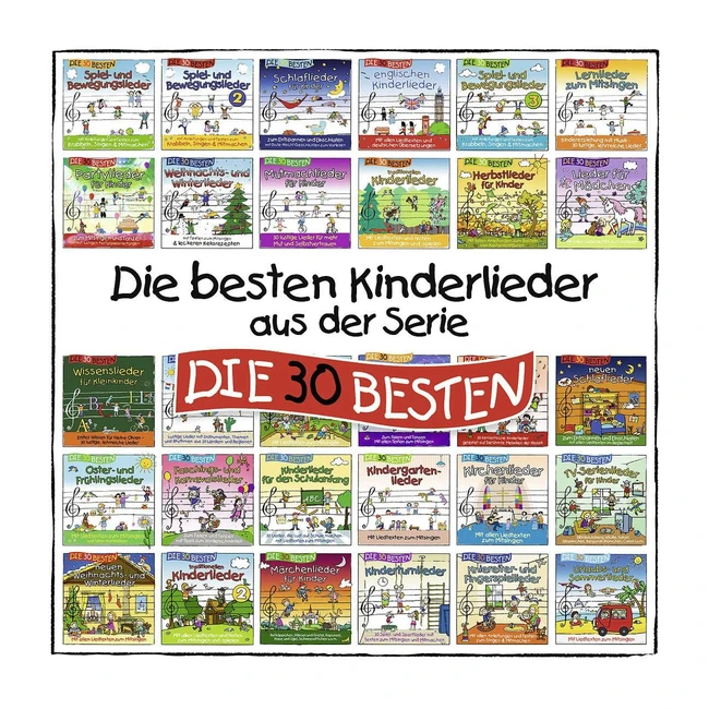 Disfruta de los mejores Kinderlieder con la serie Die 30 Besten Ref XXXX