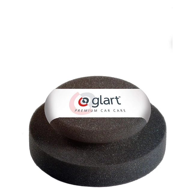 Esponja de pulido profesional para coches Glart 44HS - Agarre para lavar, limpiar y descontaminar la pintura - 130 x 50 mm antracita gris