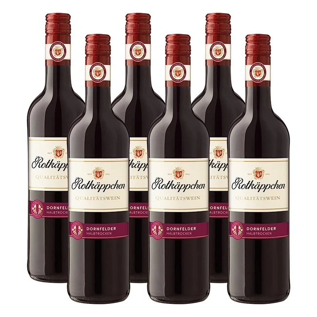 Rotkäppchen Qualitätswein Dornfelder Halbtrocken 6x0,75l - Fruchtig & Kraftvoll