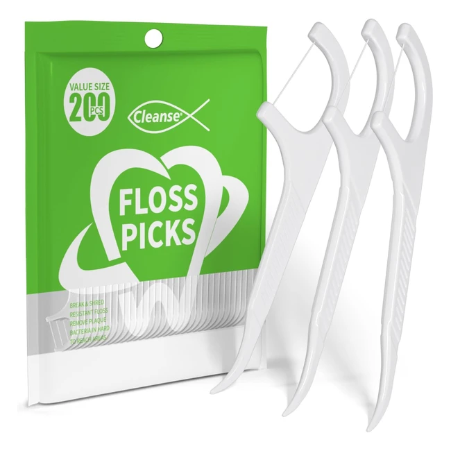 Triple Clean Dental Floss Sticks - 200pcs - Easy to Use - Keeps Your Mouth Fresh and Clean