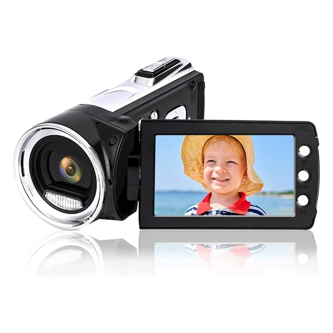 Heegomn 1080P Digital Video Camera for YouTube Vlogging - Mini DV Camcorder for 