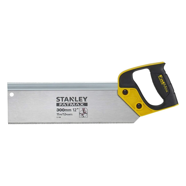 Sierra de Costilla Stanley Fatmax 300mm - Ref. 217199 - Hoja Anticorrosión y Diseño Ergonómico