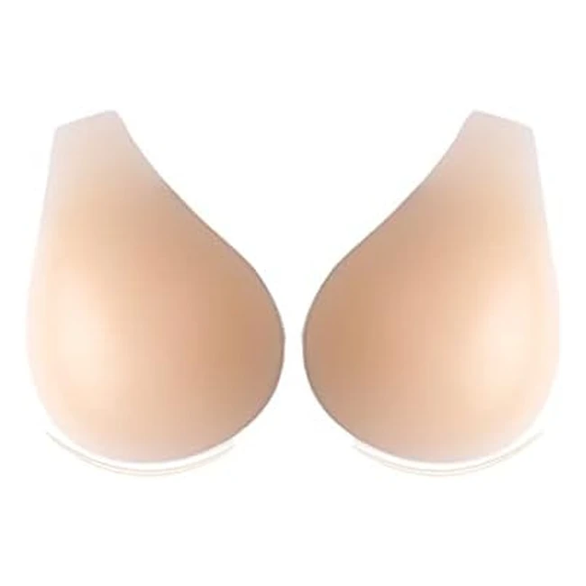 Charming Curve Spoon Shaped Push Up Bra  CD Cup  100 Silicone  Invisible  S