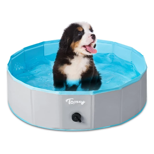 Toozey Hundepool - Faltbarer Planschbecken für Hunde und Kinder - 100% Sicher und Umweltfreundlich - 80cm, 120cm, 160cm