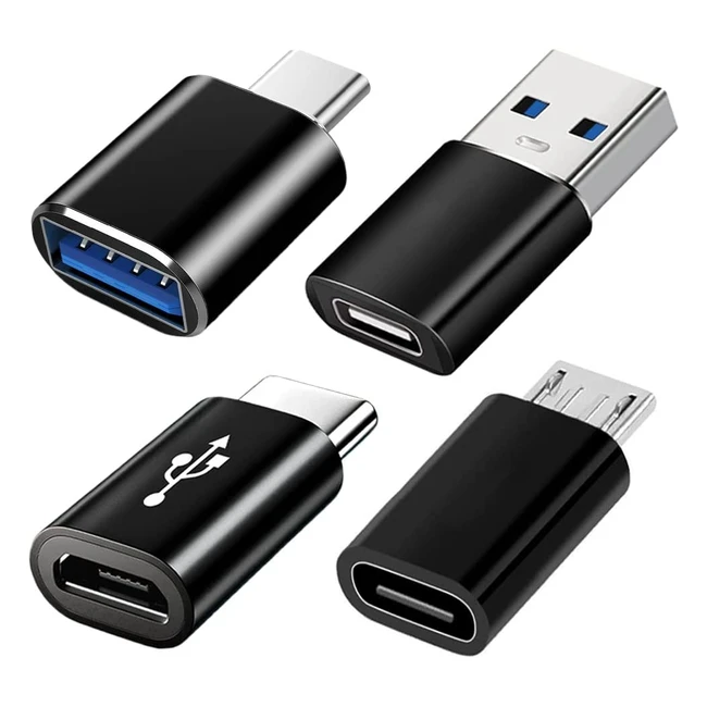 USB C Adapter Pack 4x USB 3.0 OTG Adapter für MacBook Pro Samsung Galaxy und mehr
