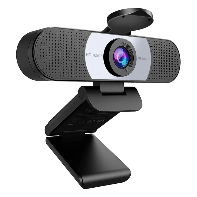 EMeet Full HD Webcam C960 - 1080p Kamera mit Dual-Mikrofon und automatischer Lic
